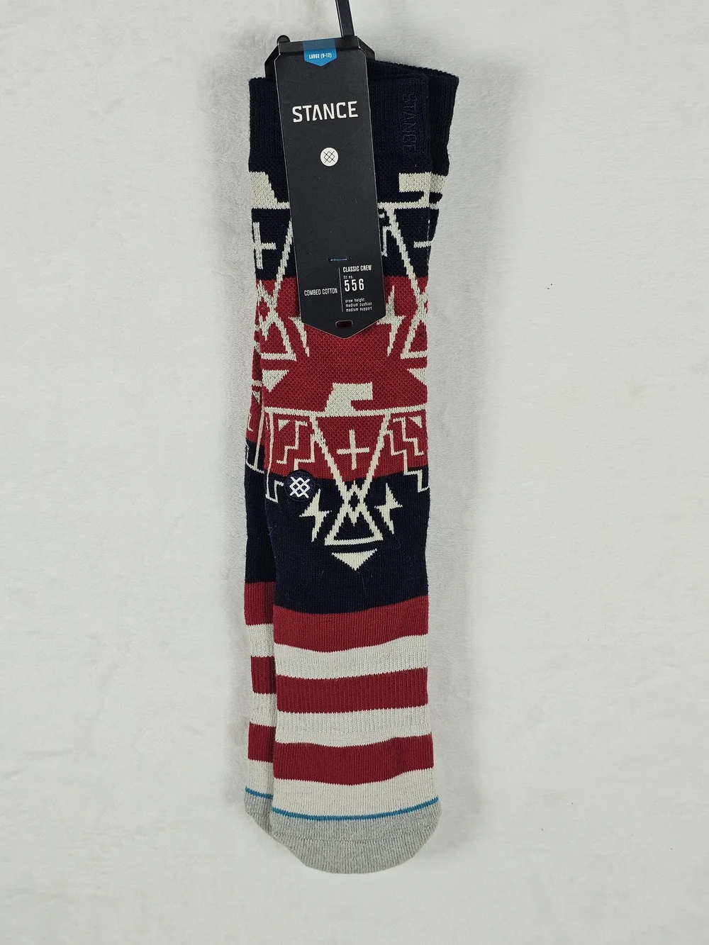 Stance Men’s Red, Navy & White Graphic Crew Socks